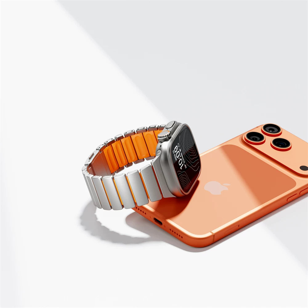 Titanium Magnetic Hybrid Band for Apple Watch