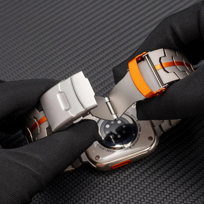 Titanium Style Metal Band for Apple Watch