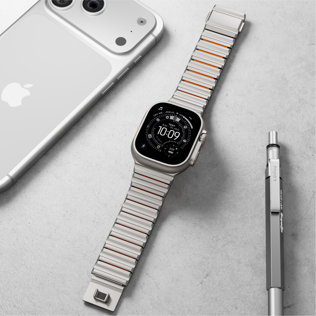Titanium Wave Hybrid Band for Apple Watch