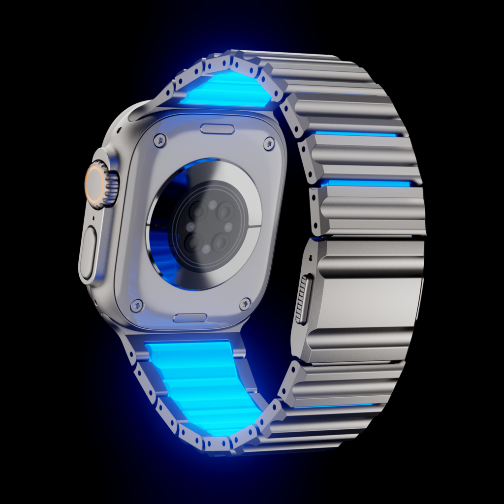 Titanium Wave Hybrid Band for Apple Watch