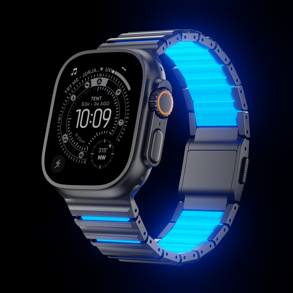 Titanium Wave Hybrid Band for Apple Watch
