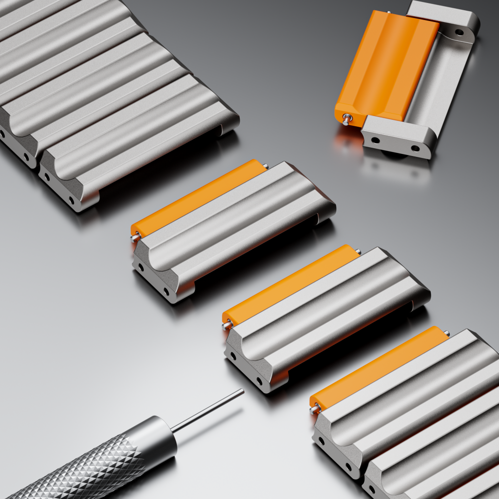 Titanium Wave Hybrid Band for Apple Watch