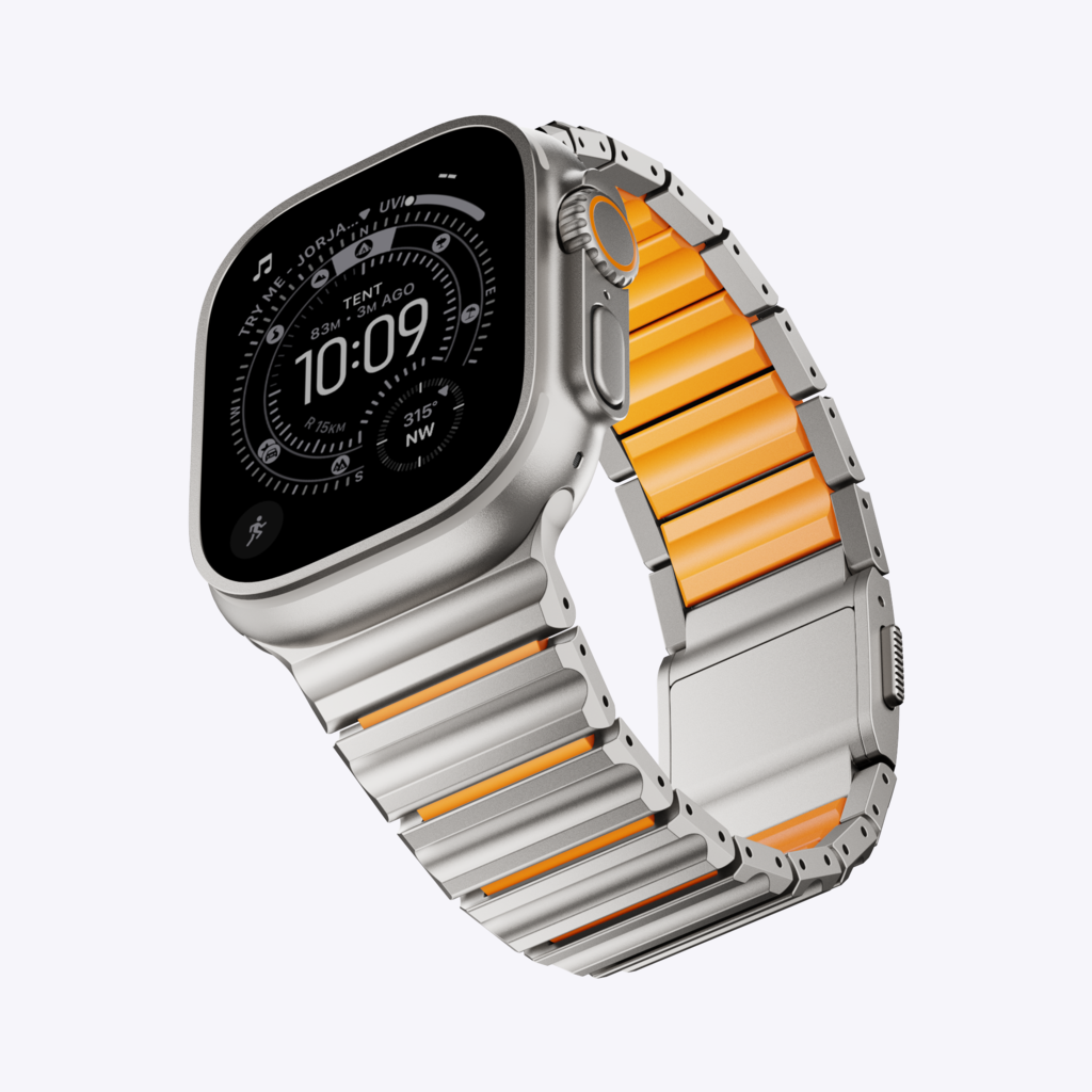 Titanium Wave Hybrid Band for Apple Watch