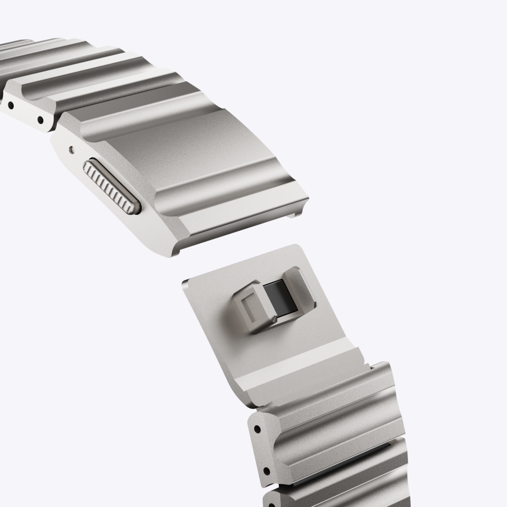 Titanium Wave Hybrid Band for Apple Watch