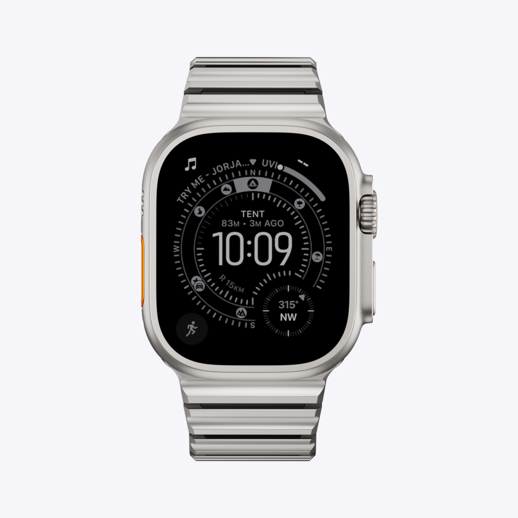 Titanium Wave Hybrid Band for Apple Watch