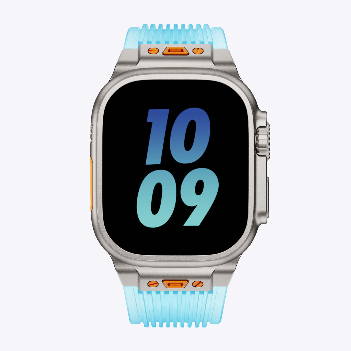 Transparent Silicone Folding Buckle Band for Apple Watch