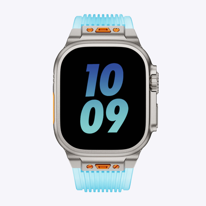 Transparent Silicone Folding Buckle Band for Apple Watch