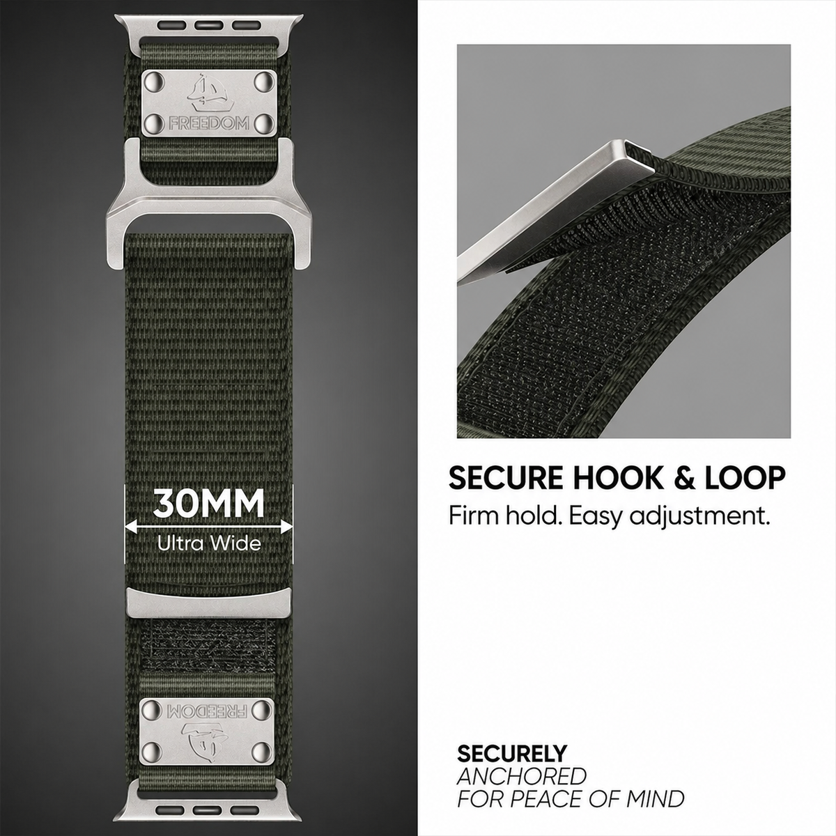 Ultra Wide Tactical Nylon Band for Apple Watch